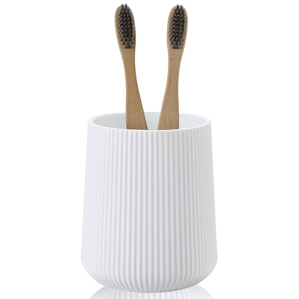 YAUKPH Black Striped Toothbrush Holder