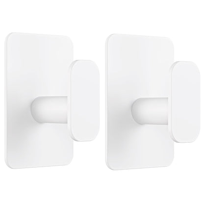 Large Heavy Duty Wall Hooks - 26lb Max, Stainless Steel Adhesive Towel Hooks for Hanging Towel, Coat, Robe, Hat, Sticky Towel Holder for Wall Mount in Bathroom, Shower, Kitchen (Black, 4 Pack)