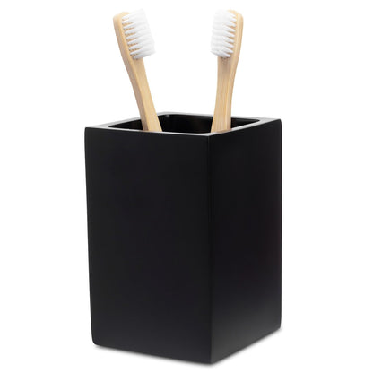 Yew Design Matte White Bathroom Toothbrush Holder Cup - Round