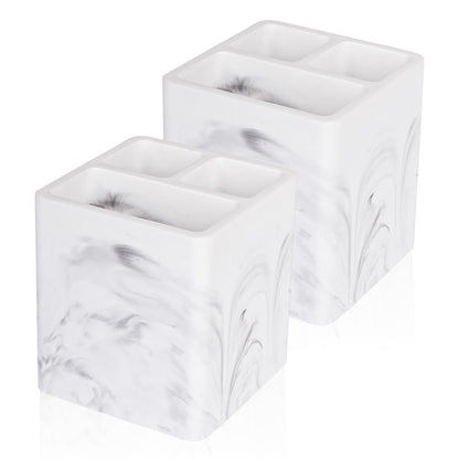 Diatomite Toothbrush Holders Tooth Brush Organizer - Marble White
