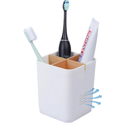 Electric Toothbrush Holder Tooth Brush and Toothpaste Organizer, Black