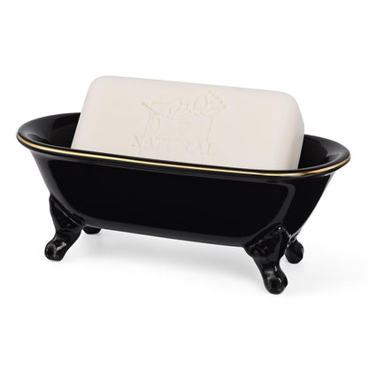 6.5" Mini Clawfoot Bathtub Soap Dish,Bar Soap Holder,Yellow