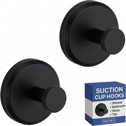 HOME SO Suction Cup Hooks for Shower & Bathroom Towel Holder 4-Pack Gold