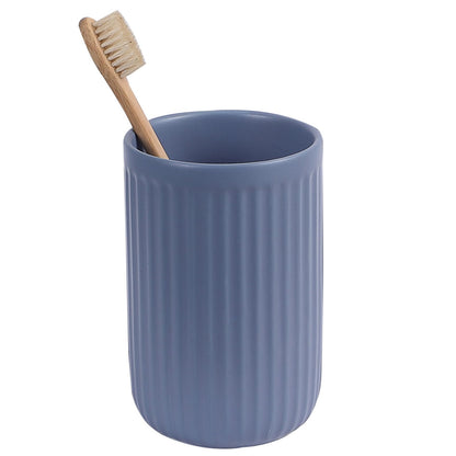 Toothbrush Holders - 2 Cup Ceramic Toothbrush Toothpaste Holders Set, Beige Bathroom Tumbler Cups Reusable Toothbrush Mouthwash Cup, Bathroom Counter Organizer