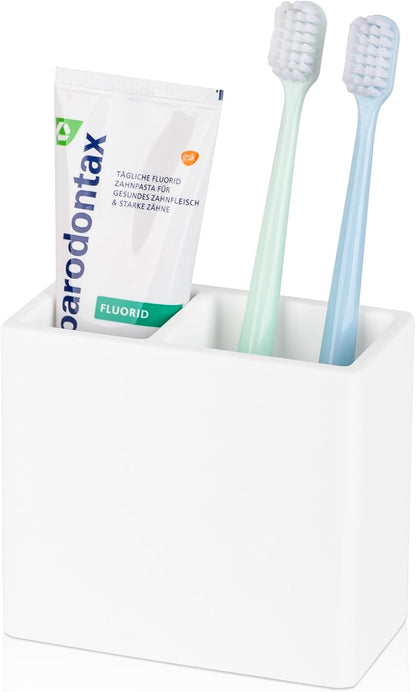 Diatomite Toothbrush Holder Toothpaste Organizer, White