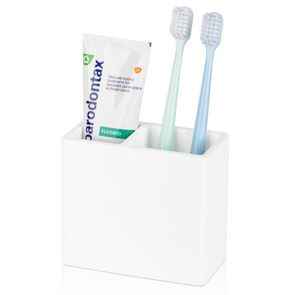 Diatomite Toothbrush Holder Toothpaste Organizer, White