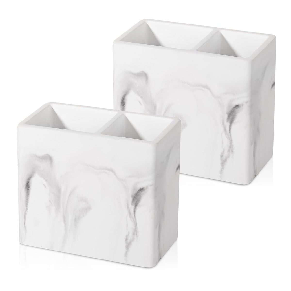 Diatomite Toothbrush Holder Toothpaste Organizer, White