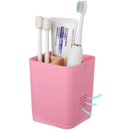 Electric Toothbrush Holder Tooth Brush and Toothpaste Organizer, Black