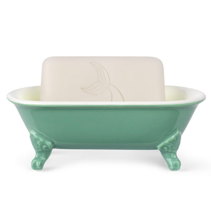 6.5" Mini Clawfoot Bathtub Soap Dish,Bar Soap Holder,Yellow
