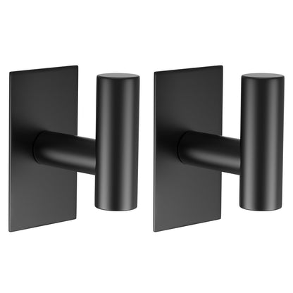 VAEHOLD Wall Towel Hooks, Heavy Duty Sticky Holder Waterproof Towel Hooks for Hanging Coat, Clothes, Closet Hook Wall Mount for Kitchen (Gold, 2 Pack)