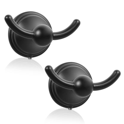 FILTA Bathroom Towel Hooks, Champagne Bronze Robe & Towel Hooks for Wall Mounted, Traditional Towel and Robe Hooks for Hanging Towels, Bath Towel Holder for Shower(2 Pack)
