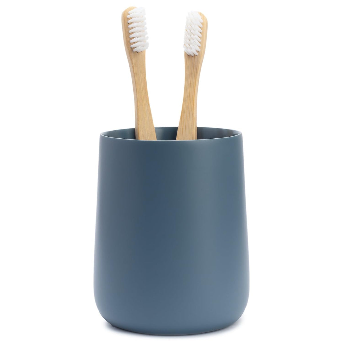 Yew Design Matte White Bathroom Toothbrush Holder Cup - Round