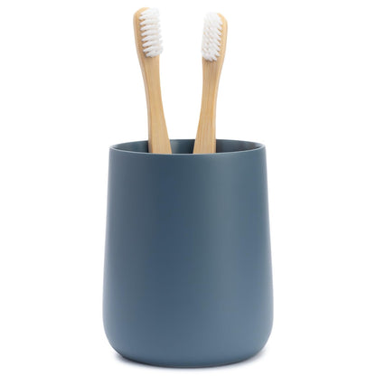 Yew Design Matte White Bathroom Toothbrush Holder Cup - Round