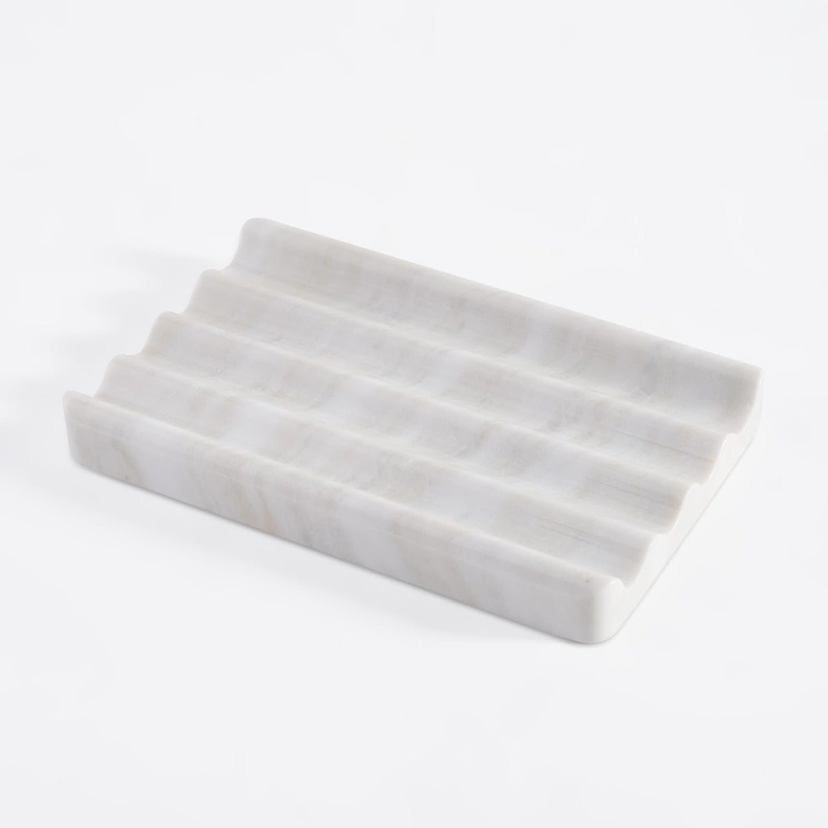 Karibiber Marble Soap Dish, Large Stone Bar Soap Holder Shower, Green Bathroom Soaps Saver, Easy Cleaning Natural Stone Sponge Holder for Kitchen Sink, Executive Jewelry Ring Tray