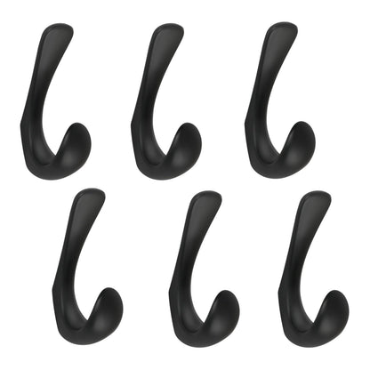 2 Pack Towel Hooks for Bathrooms Wall Mounted, Brushed Nickel Bathroom Hooks for Towels, Robe & Towel Hook for Wall, Modern Bath Towel Hook