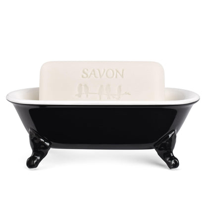 6.5" Mini Clawfoot Bathtub Soap Dish,Bar Soap Holder,Yellow