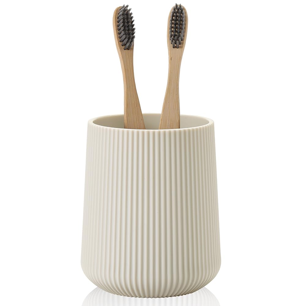 YAUKPH Black Striped Toothbrush Holder