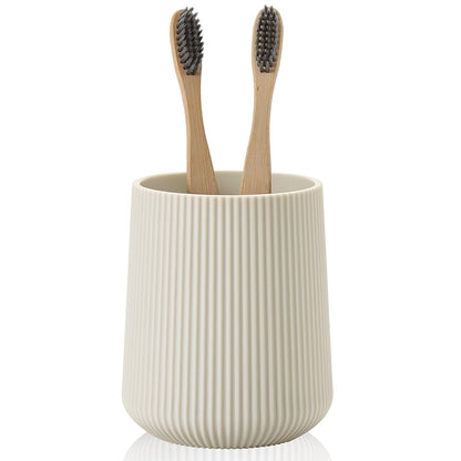 YAUKPH Black Striped Toothbrush Holder