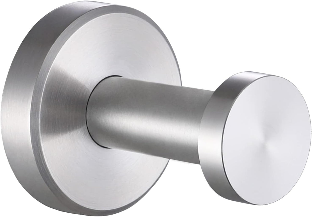 APLusee Towel Hook, Brushed Nickel, 304 Stainless Steel, Wall Mount