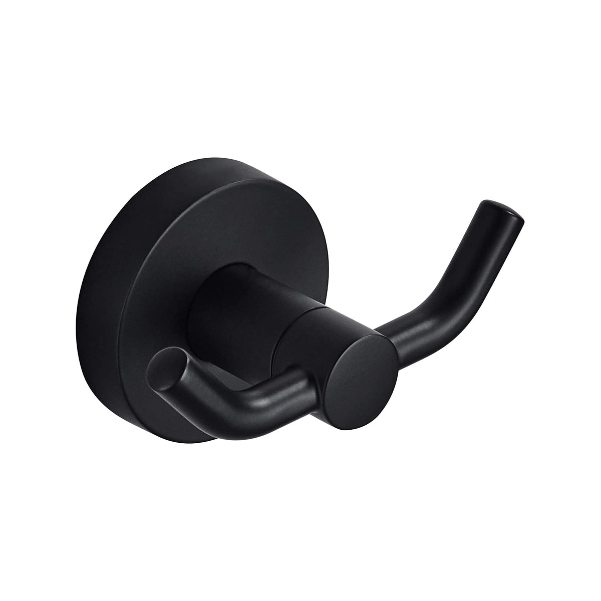 MARMOLUX ACC - Black Bathroom Hooks for Towels | Modern Black Hooks, Double Robe & Towel Hooks Ideal as Bathroom Towel Holder, Shower Wall, Kitchen Hand Towel Holder - Shower Hook