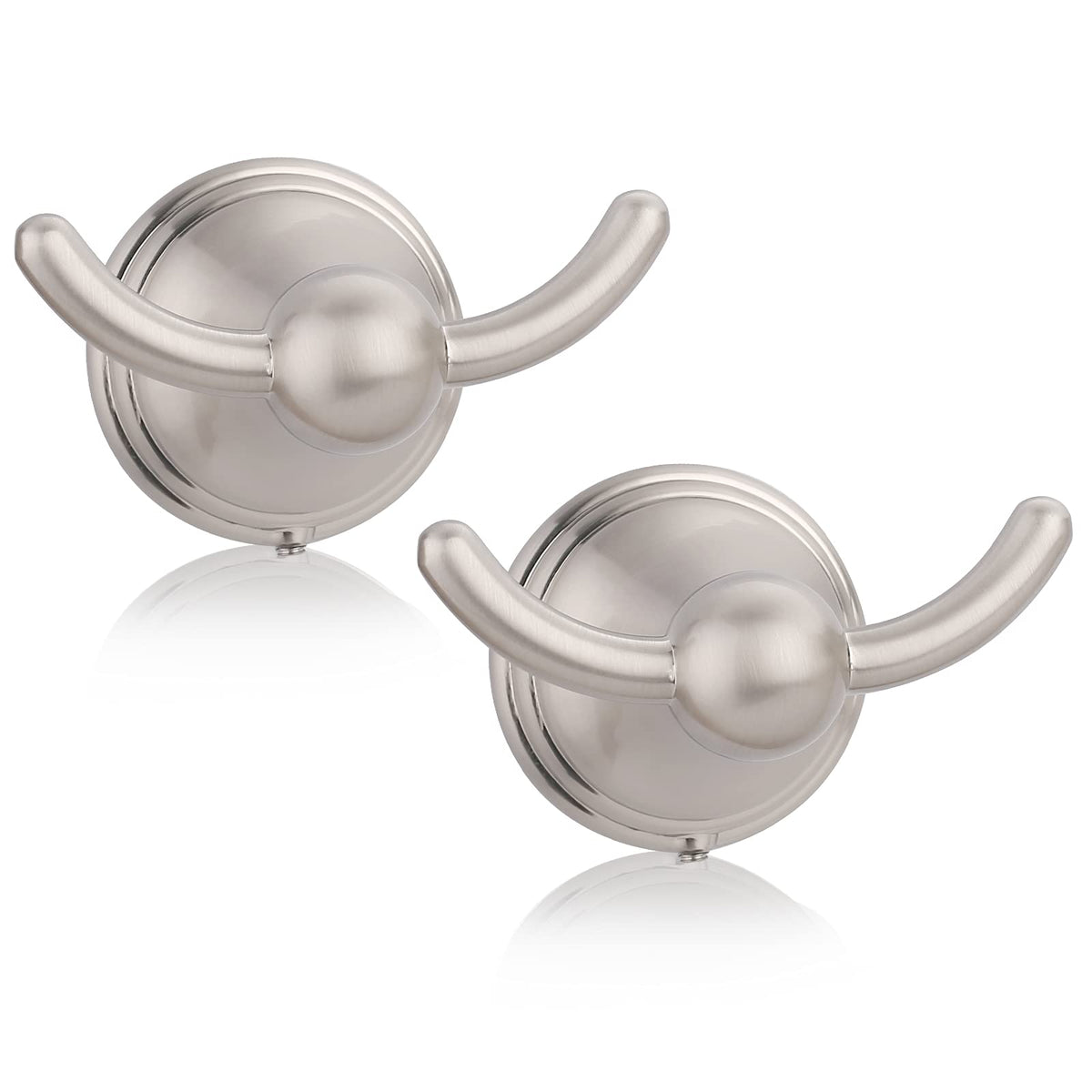 FILTA Bathroom Towel Hooks, Champagne Bronze Robe & Towel Hooks for Wall Mounted, Traditional Towel and Robe Hooks for Hanging Towels, Bath Towel Holder for Shower(2 Pack)