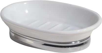 iDesign Soap Dish for Bar Soap, White