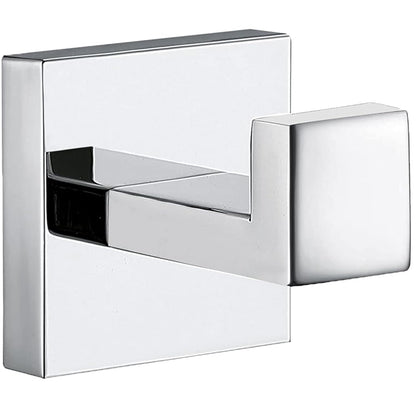 Towel Hooks for Bathrooms, Brushed Nickel Towel Hook for Kitchen Bathroom, SUS304 Stainless Steel Coat Hook, Square Heavy Duty Holder Robe Hooks for Hanging Towels, Coats, sponges, Wall Mount, 4 Pack