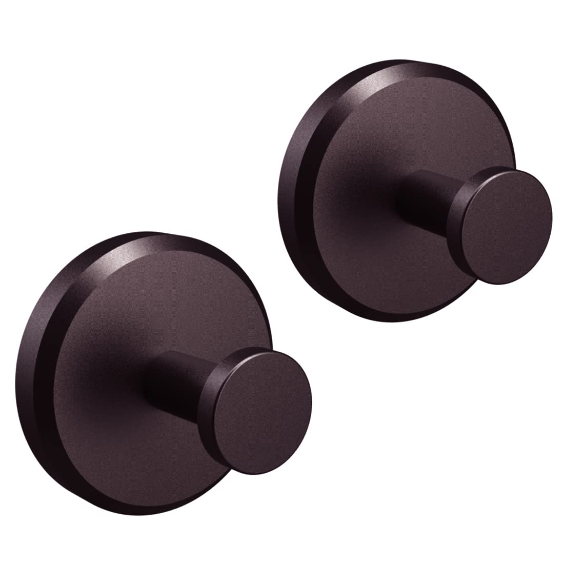 HOME SO Suction Cup Hooks for Shower & Bathroom Towel Holder 4-Pack Gold