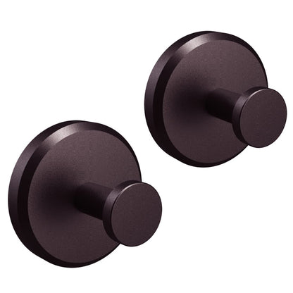 HOME SO Suction Cup Hooks for Shower & Bathroom Towel Holder 4-Pack Gold