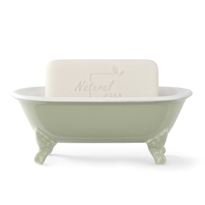 6.5" Mini Clawfoot Bathtub Soap Dish,Bar Soap Holder,Yellow