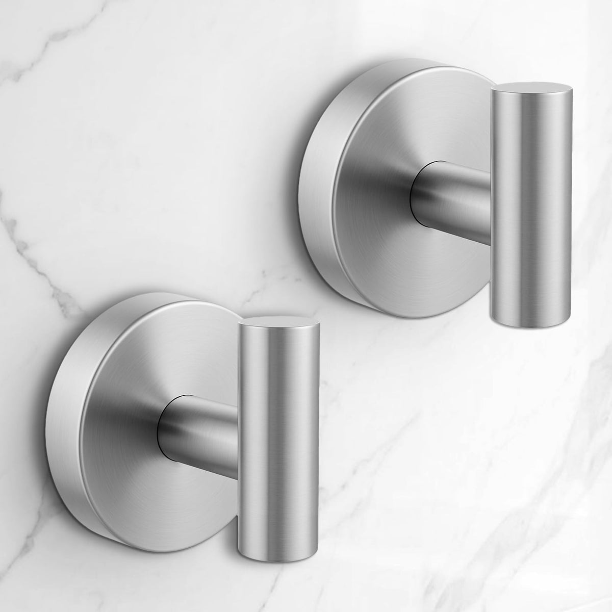 Heavy Duty Suction Cup Hooks for Glass Window,Tile,Mirror,Removable Shower Hooks for Inside Shower,Metal Towel Hooks for Bathroom,4 Pack(Black)