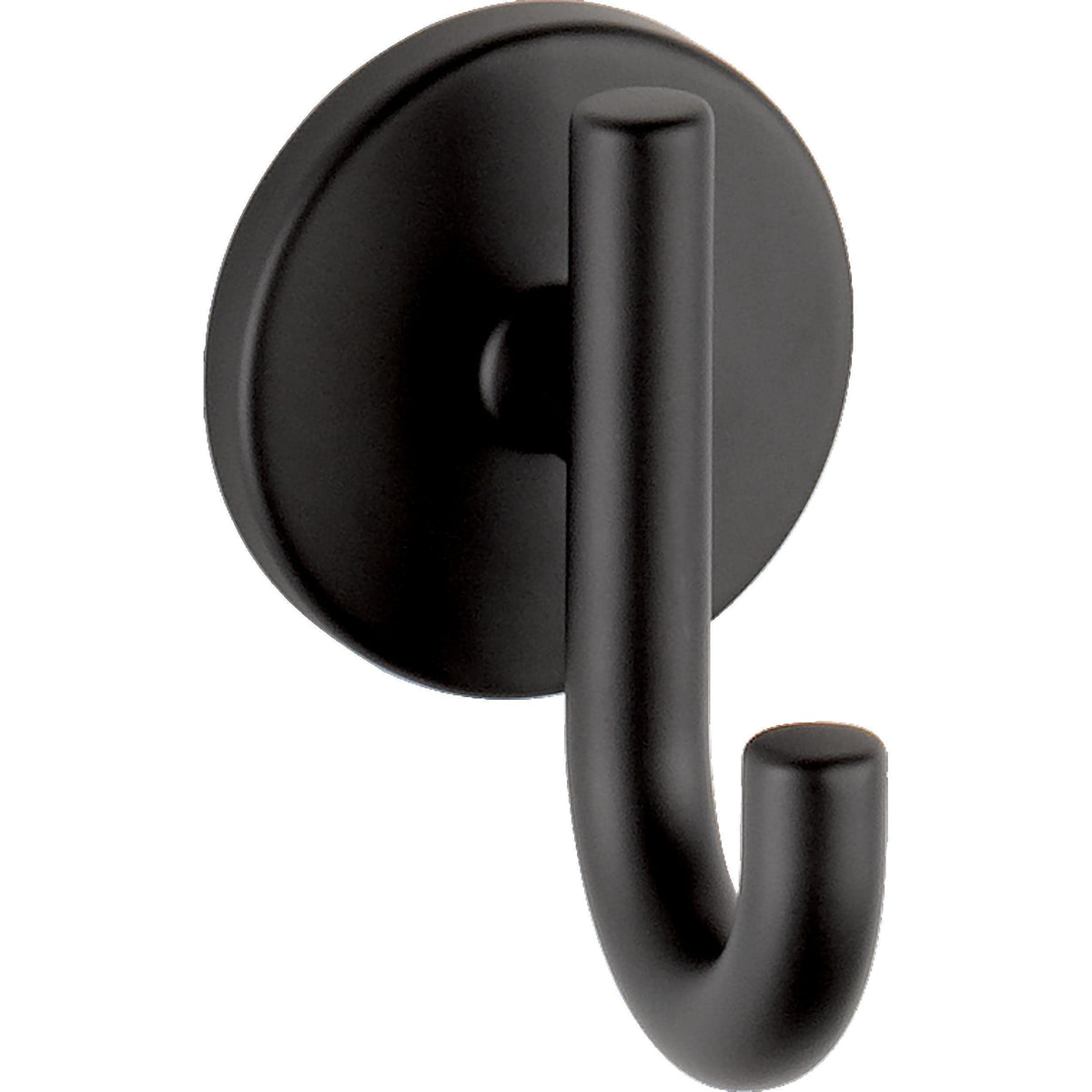 Delta Single Towel Hook for Bathroom or Kitchen| Matte Black | Trinsic Accessories