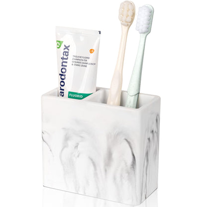 Diatomite Toothbrush Holder Toothpaste Organizer, White