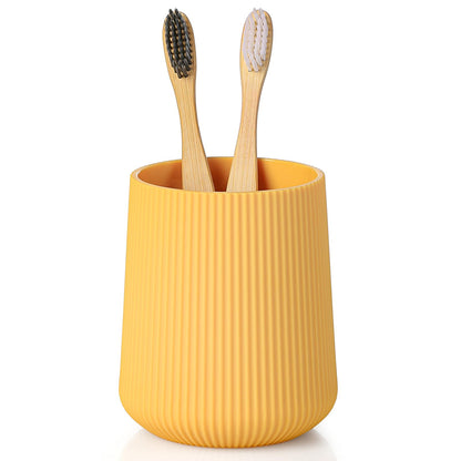 YAUKPH Black Striped Toothbrush Holder