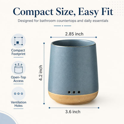 LYEOBOH Ceramic Toothbrush Holder, Toothbrush Storage,Tooth Brush Holders
