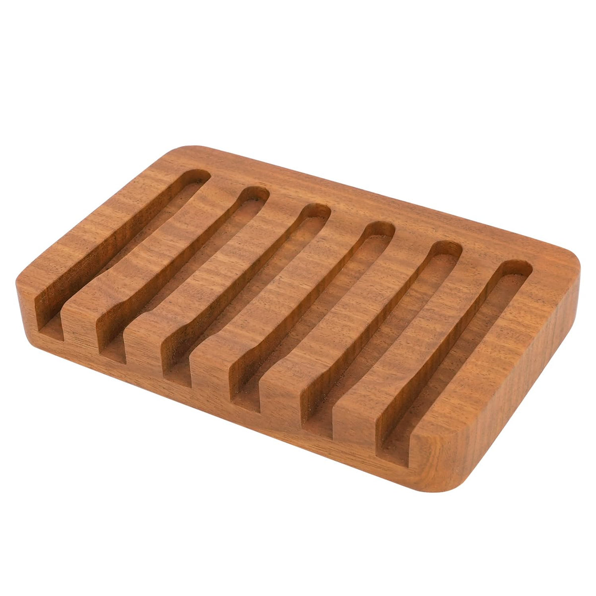 Teak Wood Soap Dish - Bar Soap Holder & Soap Saver for Shower, Bathroom, Sink, Kitchen & Countertop (1)