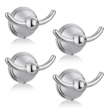 FILTA Bathroom Towel Hooks, Champagne Bronze Robe & Towel Hooks for Wall Mounted, Traditional Towel and Robe Hooks for Hanging Towels, Bath Towel Holder for Shower(2 Pack)