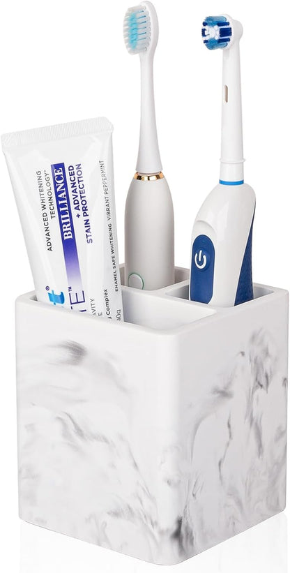 Diatomite Toothbrush Holders Tooth Brush Organizer - Marble White