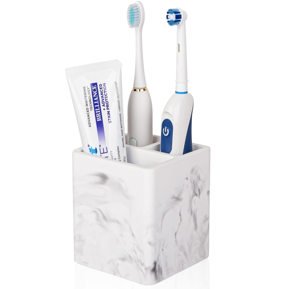 Diatomite Toothbrush Holders Tooth Brush Organizer - Marble White