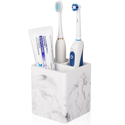 Diatomite Toothbrush Holders Tooth Brush Organizer - Marble White