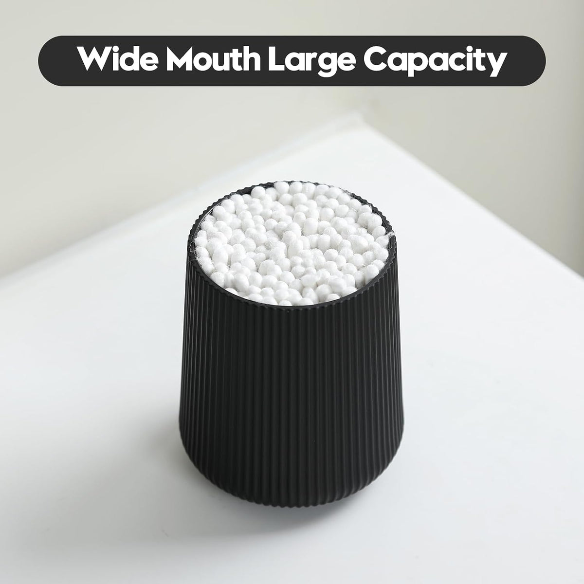 YAUKPH Black Striped Toothbrush Holder