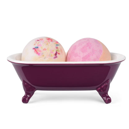 6.5" Mini Clawfoot Bathtub Soap Dish,Bar Soap Holder,Yellow