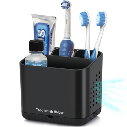 Toothbrush Holders for Bathrooms, Kids Electric Toothbrush Organizer (Grey)