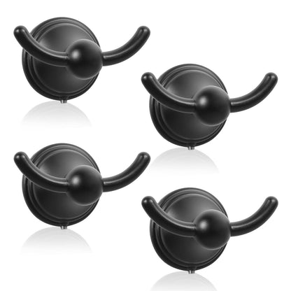 FILTA Bathroom Towel Hooks, Champagne Bronze Robe & Towel Hooks for Wall Mounted, Traditional Towel and Robe Hooks for Hanging Towels, Bath Towel Holder for Shower(2 Pack)