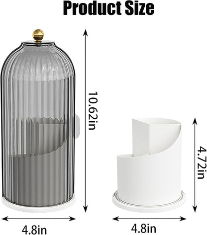 Concealed Toothbrush Holder, Rotating Bathroom Organizer Countertop