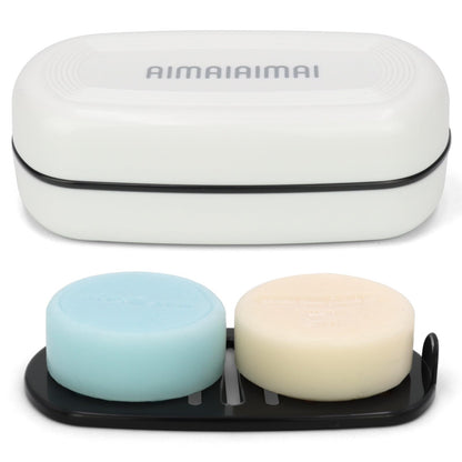 AIMAIAIMAI 3-Pack Silicone Soap Dish Set – Bar Soap Holder with Self-Draining Design, Easy-Clean Tray for Shower, Bathroom, Kitchen, and Tub (Gray)