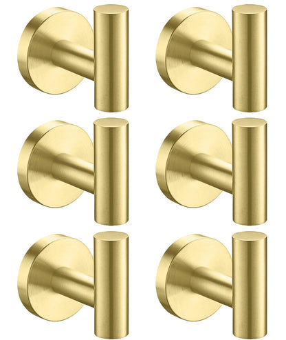 Nolimas Towel Coat Hook Matte Black SUS304 Stainless Steel Bathroom Clothes Cabinet Closet Sponges Robe Hook Wall Mounted Round Kitchen Heavy Duty Door Hanger 2 Packs