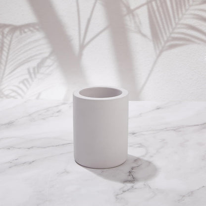 Drying Stone Toothbrush Holder, Diatomite Toothbrush Holders for Bathroom Counter, Quick Drying Electric Toothbrush and Toothpaste Holder Bathroom Organizer, Light Grey