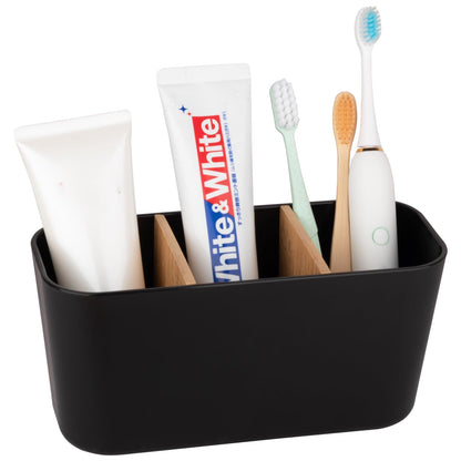 Toothbrush Holders Electric Tooth Brush and Toothpaste Organizer, Black