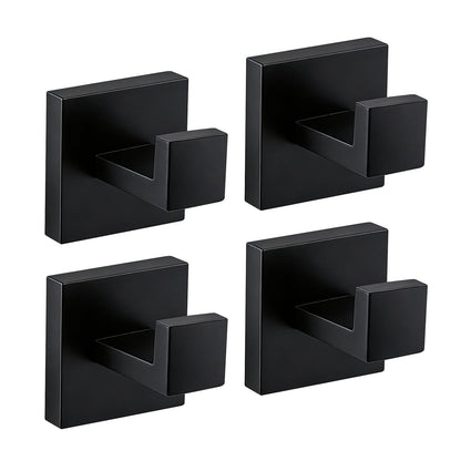 JOPOFI 2 Piece Towel Hook - Bathroom Robe Hook - Matte Black